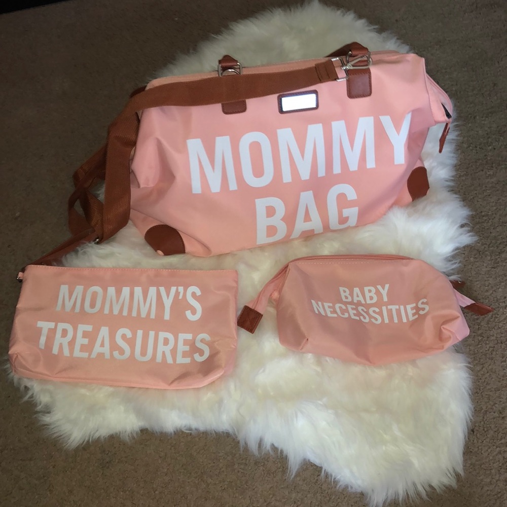 Pink Diaper Bag Set - Picture 4 of 10